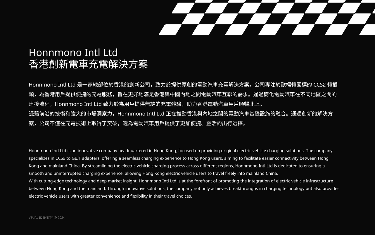 HONNMONO brand introduction presentation page