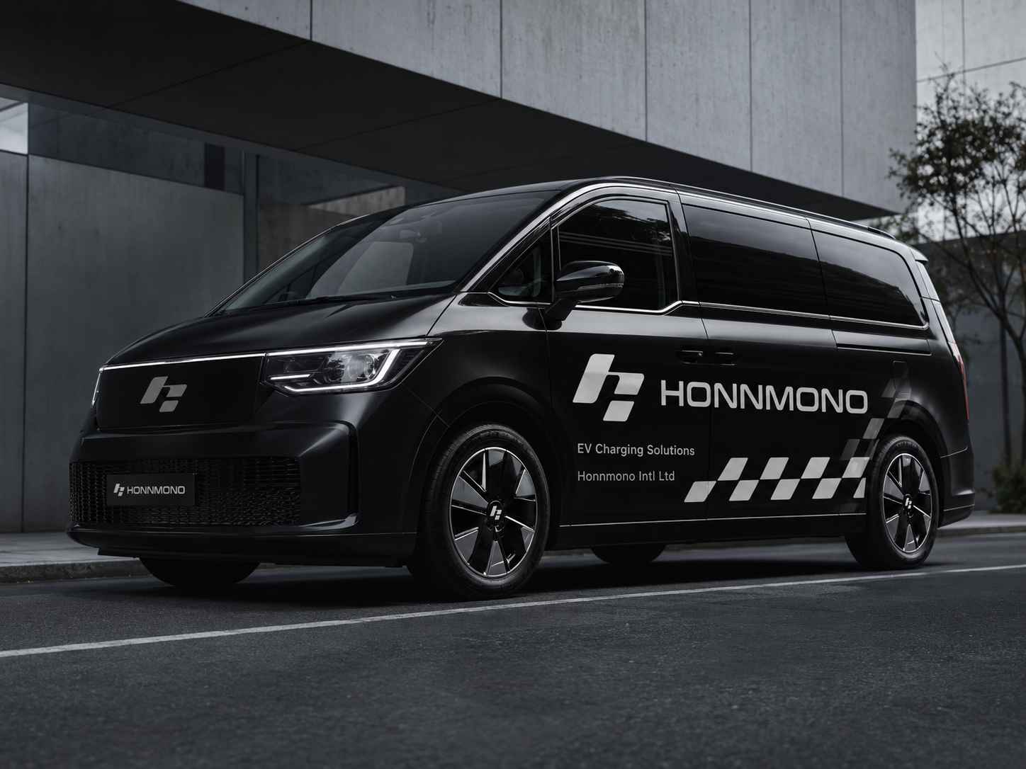 HONNMONO branded black electric mobility vehicle