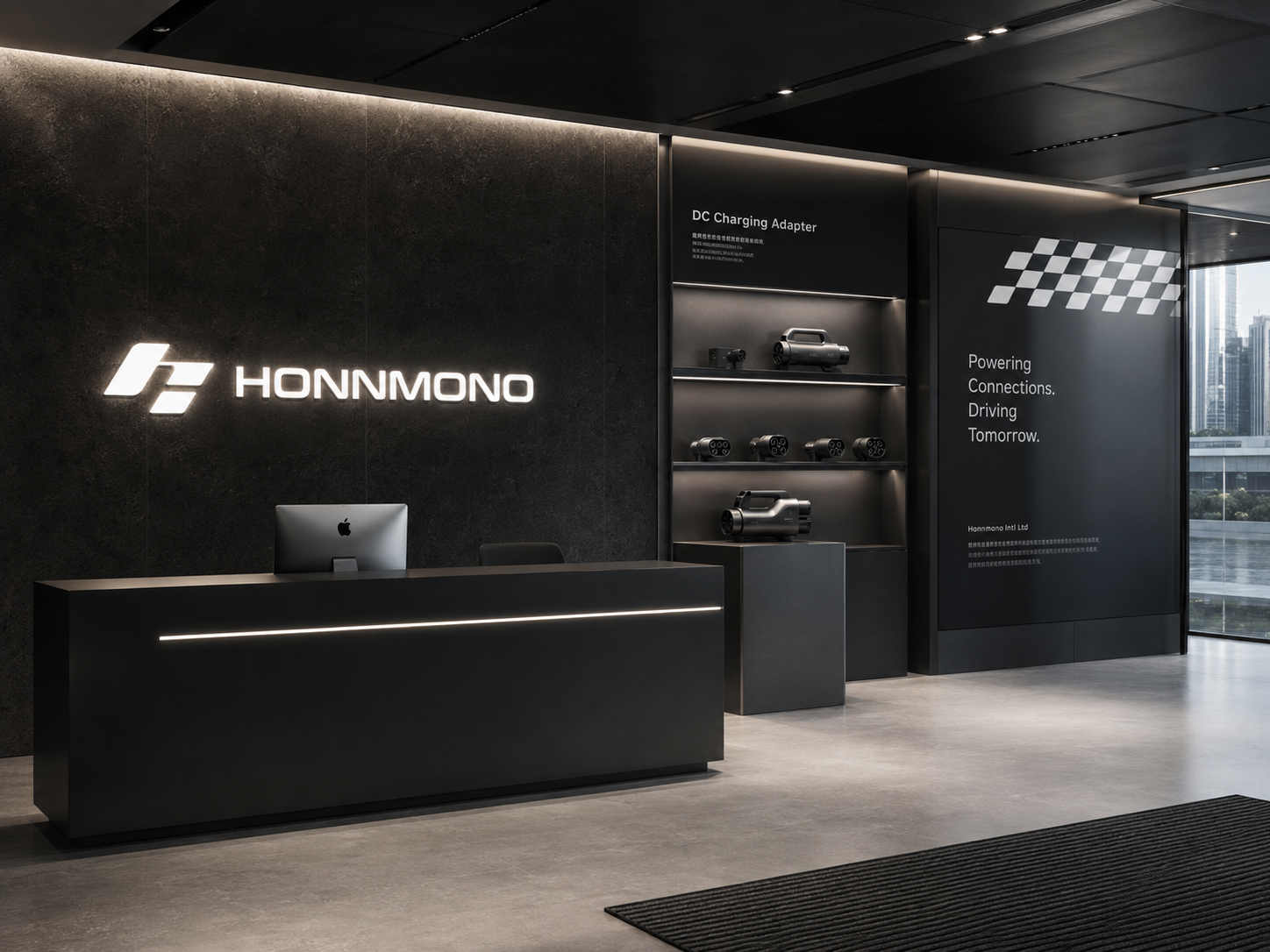 HONNMONO office showroom and reception brand application