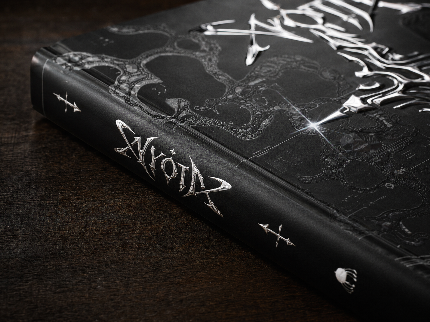 NYOTA spine and cover detail
