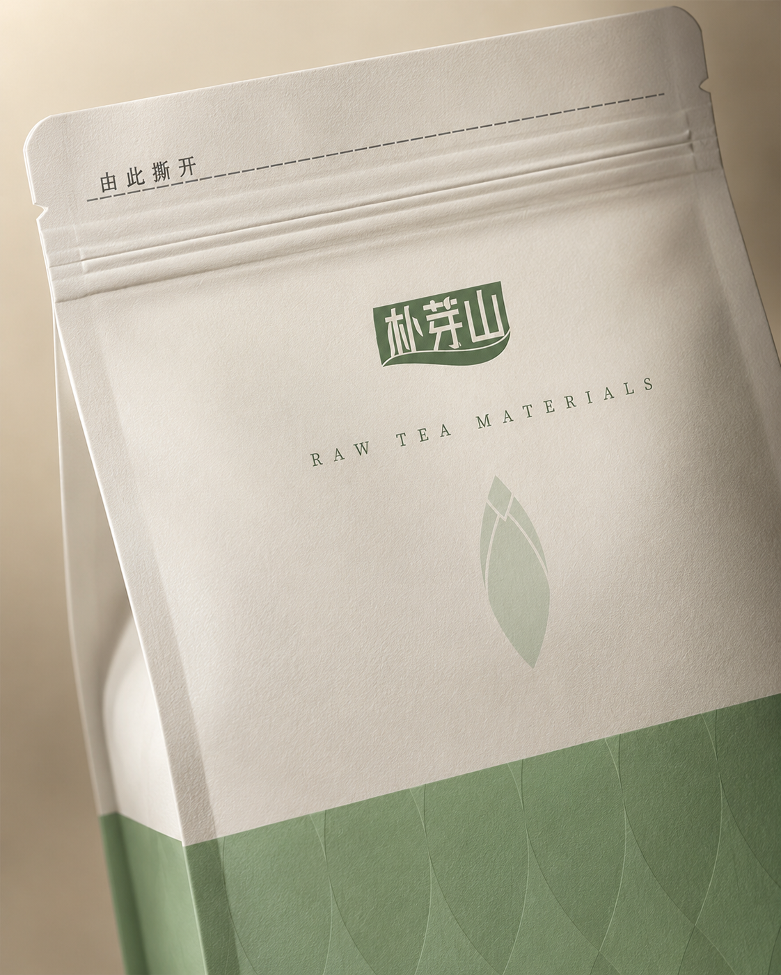 Puyashan stand-up pouch front detail